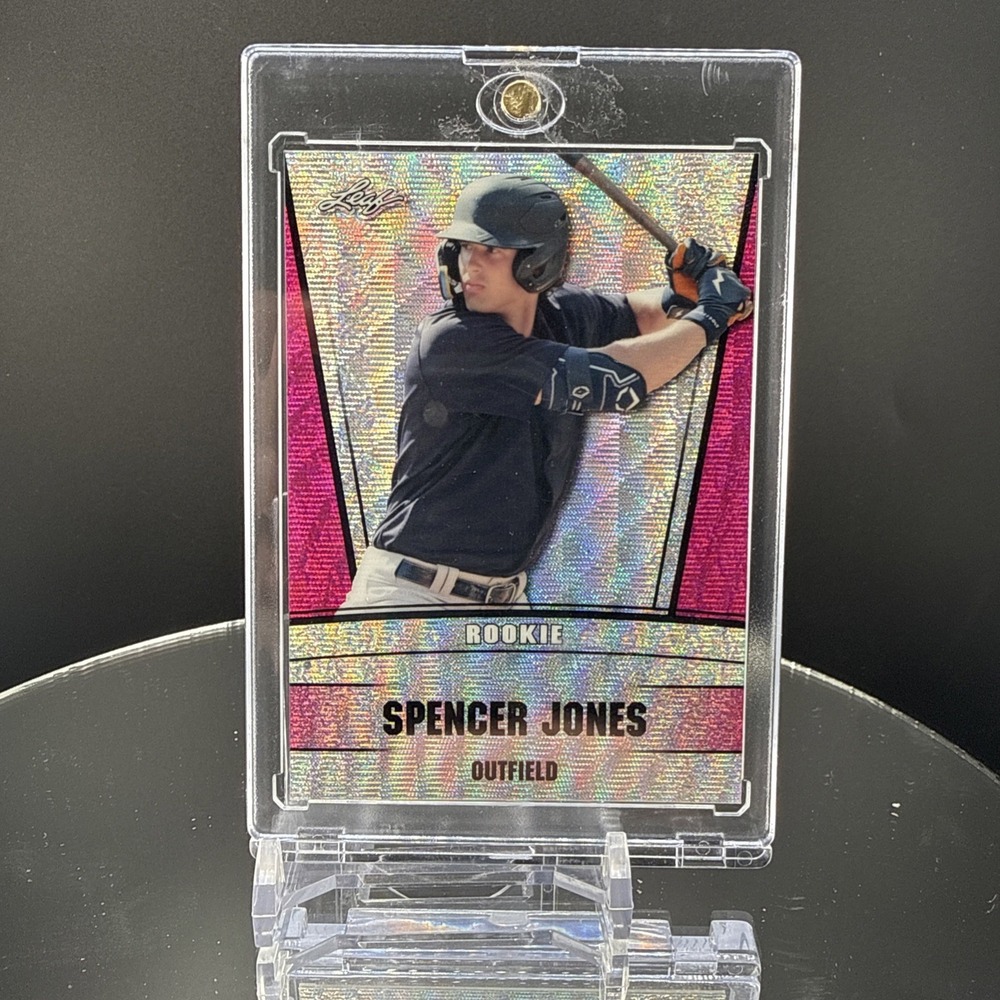2023 Leaf Spencer Jones Purple Holo Refractor RC 1/10 Bookend - Picture 1 of 4